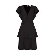 ABITINO IN JERSEY CON SCOLLO A V E BALZE Donna Black ABITINO IN JERSEY CON SCOLLO A V E BALZE Donna Black