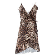 ABITO CORTO EXCHANGE CON VOLANT E SPALLINE SOTTILI Donna Leo ABITO CORTO EXCHANGE CON VOLANT E SPALLINE SOTTILI Donna Leo