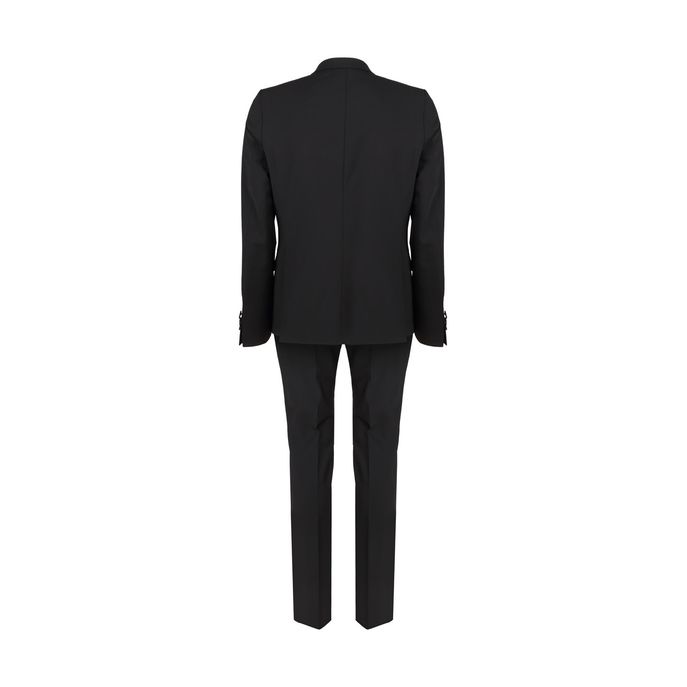 ABITO DA CERIMONIA CON PAPILLON E REVER IN RASO Uomo Nero