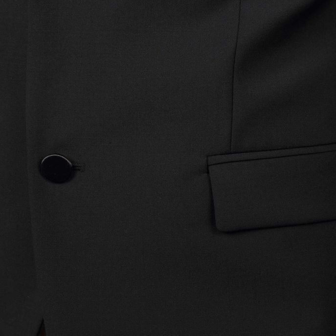 ABITO DA CERIMONIA CON PAPILLON E REVER IN RASO Uomo Nero