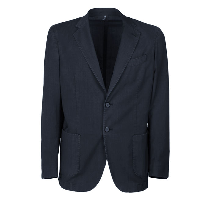 ABITO DUE BOTTONI IN FRESCO LANA Uomo Bluette