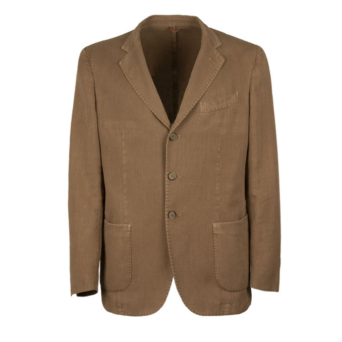 ABITO DUE BOTTONI IN LINO Uomo Beige