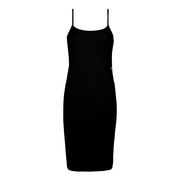 ABITO ELASTICIZZATO SEERSUCKER Donna Nero ABITO ELASTICIZZATO SEERSUCKER Donna Nero