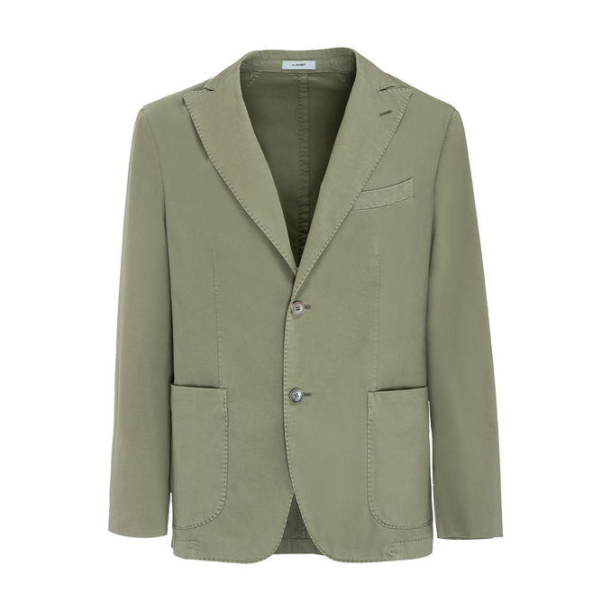 ABITO IN COTONE TWILL Uomo Verde salvia