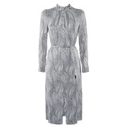 ABITO LONGUETTE COLLO ALTO RASO Donna Bianco Nero ABITO LONGUETTE COLLO ALTO RASO Donna Bianco Nero