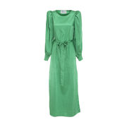ABITO LUNGO CON MANICA A SBUFFO Donna Verde ABITO LUNGO CON MANICA A SBUFFO Donna Verde