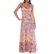 ABITO LUNGO IN SETA PATCHWORK ROSE Donna Fantasia Fiorata Rose Mix ABITO LUNGO IN SETA PATCHWORK ROSE Donna Fantasia Fiorata Rose Mix