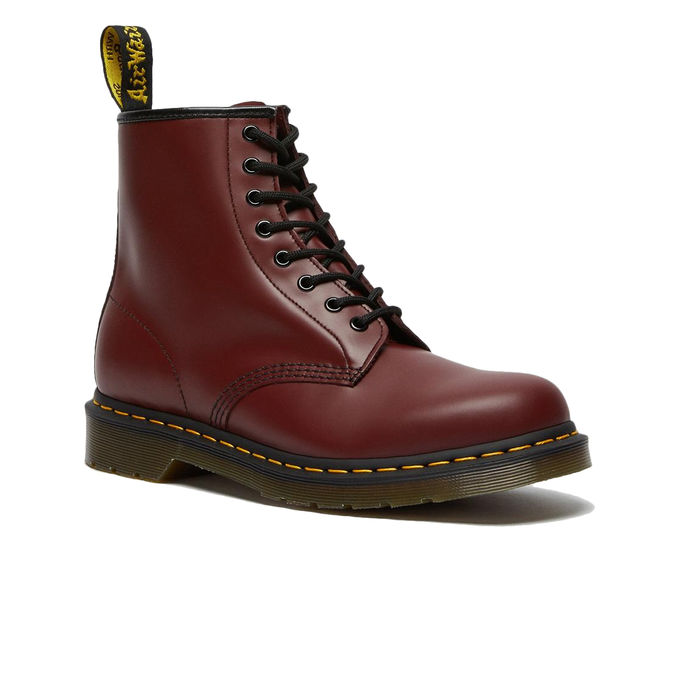 ANFIBIO 1460 IN PELLE SMOOTH Donna Cherry Red