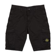 BERMUDA CARGO IN COTONE STRETCH Kids Nero BERMUDA CARGO IN COTONE STRETCH Kids Nero