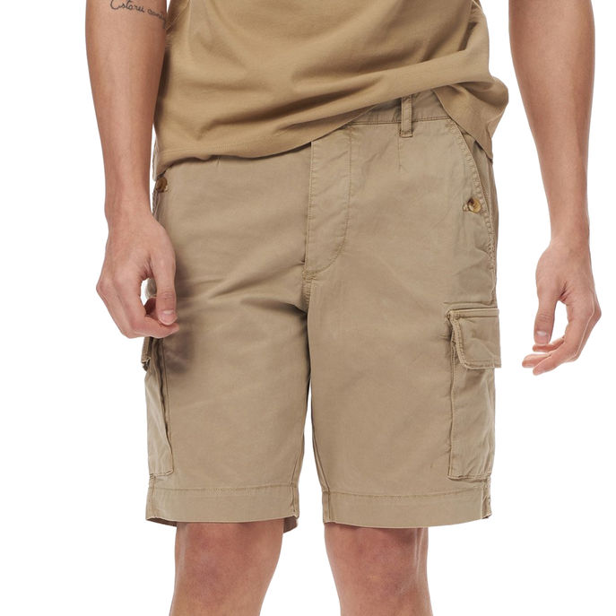 BERMUDA CARGO TASCONATO Uomo Beige