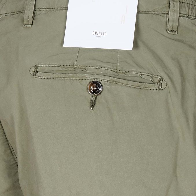 BERMUDA CARGO TINTA UNITA Uomo Verdino