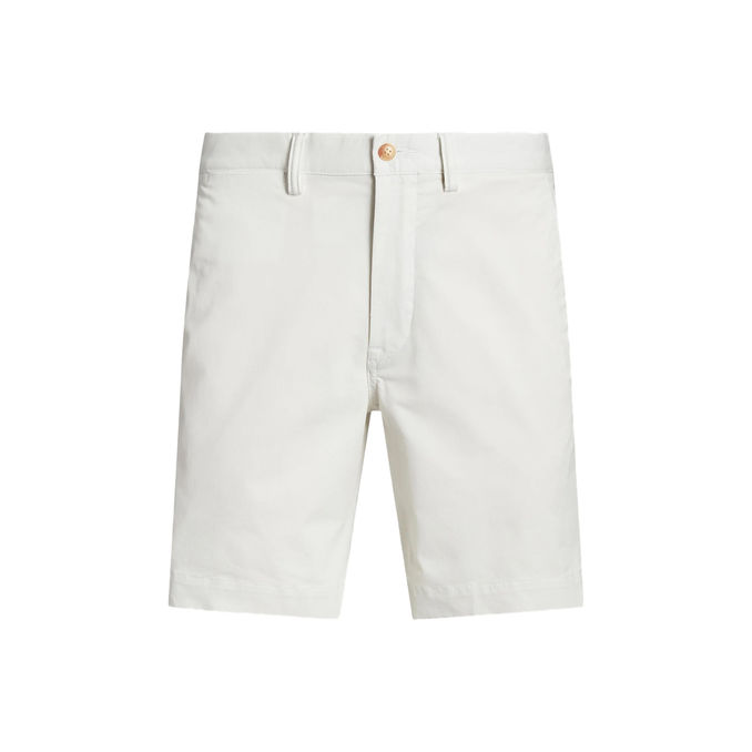 BERMUDA FLAT CHINO Uomo Deckwash White
