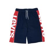 BERMUDA IN COTONE CON BANDE LOGATE Bambino Dress blues BERMUDA IN COTONE CON BANDE LOGATE Bambino Dress blues