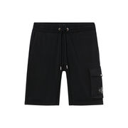 BERMUDA IN COTONE CON TASCA MONOGRAM BADGE Uomo CK Black BERMUDA IN COTONE CON TASCA MONOGRAM BADGE Uomo CK Black