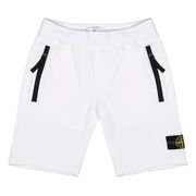 BERMUDA IN COTONE GARZATO CON TASCHE Kids Bianco BERMUDA IN COTONE GARZATO CON TASCHE Kids Bianco