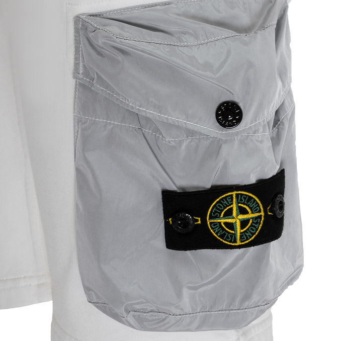 BERMUDA IN COTONE GARZATO Kids Bianco