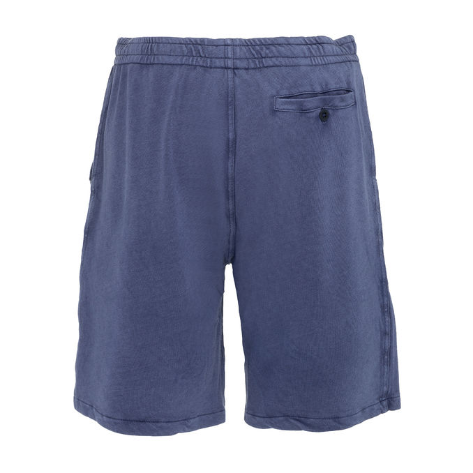 BERMUDA IN COTONE GARZATO Uomo Light Navy