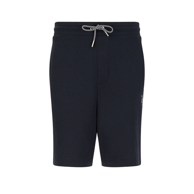 BERMUDA IN FELPA ARMANI Uomo Navy