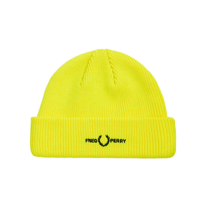 BERRETTO CON LOGO RICAMATO Uomo Giallo fluo