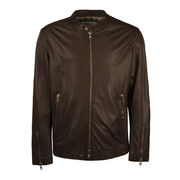 BIKER CON ZIP IN PELLE Uomo Testa Di Moro BIKER CON ZIP IN PELLE Uomo Testa Di Moro