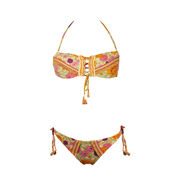 BIKINI FASCIA INTRECCIATA ROSE PASSAMANERIE Donna Rosa BIKINI FASCIA INTRECCIATA ROSE PASSAMANERIE Donna Rosa