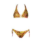 BIKINI TRIANGOLO AMERICANA ONDA FULL STRASS Donna Beige Marrone BIKINI TRIANGOLO AMERICANA ONDA FULL STRASS Donna Beige Marrone
