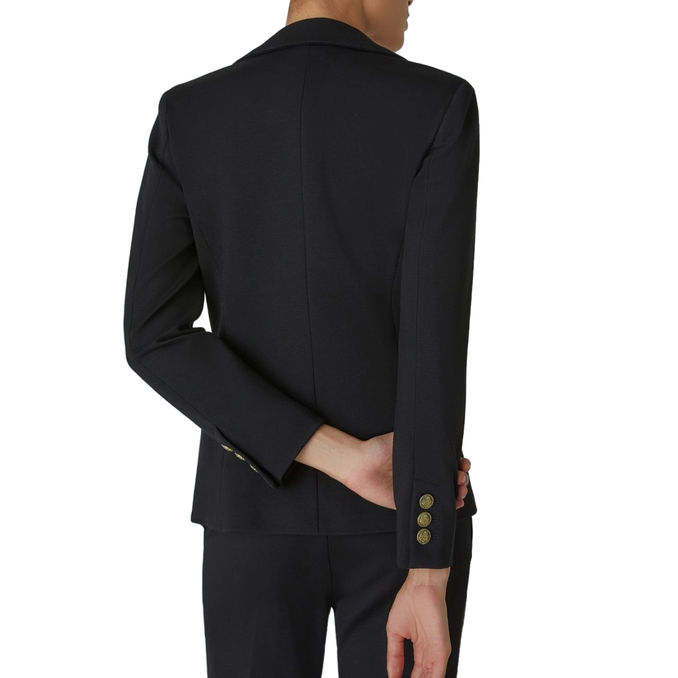 BLAZER BARRA Donna Nero 