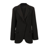 BLAZER IN CREPE Donna Nero BLAZER IN CREPE Donna Nero