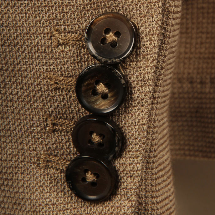 BLAZER JERSEY MELANGE Uomo Beige