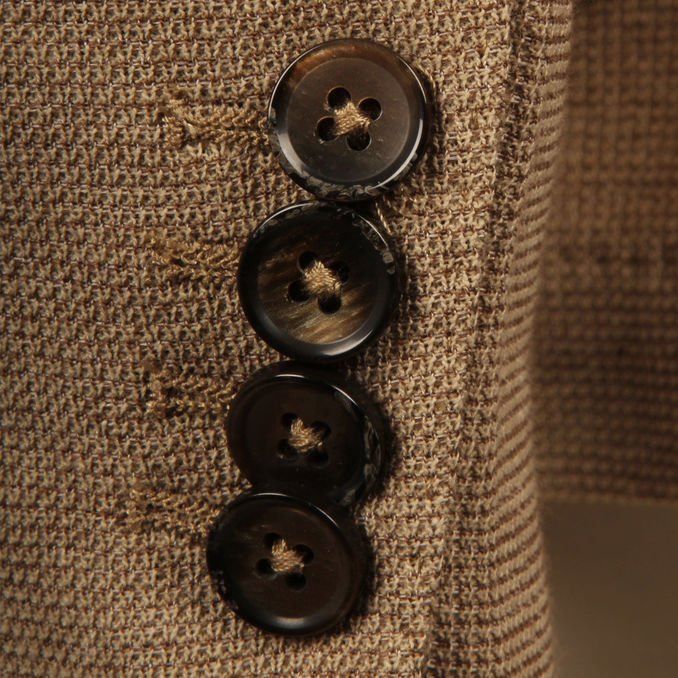 BLAZER JERSEY MELANGE Uomo Beige