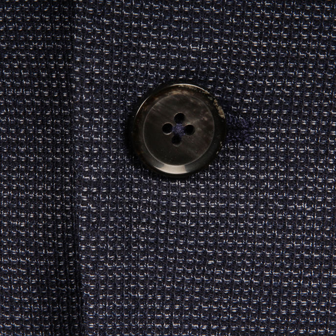 BLAZER JERSEY MELANGE Uomo Blu Avio