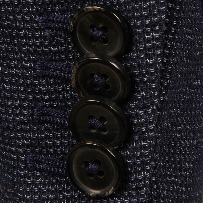 BLAZER JERSEY MELANGE Uomo Blu Avio