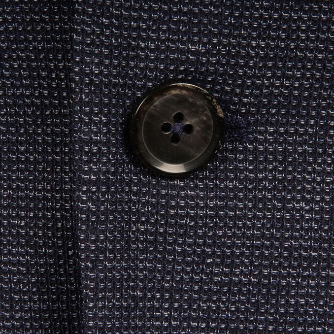 BLAZER JERSEY MELANGE Uomo Blu Avio