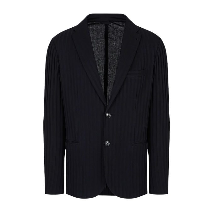 BLAZER JERSEY Uomo Navy