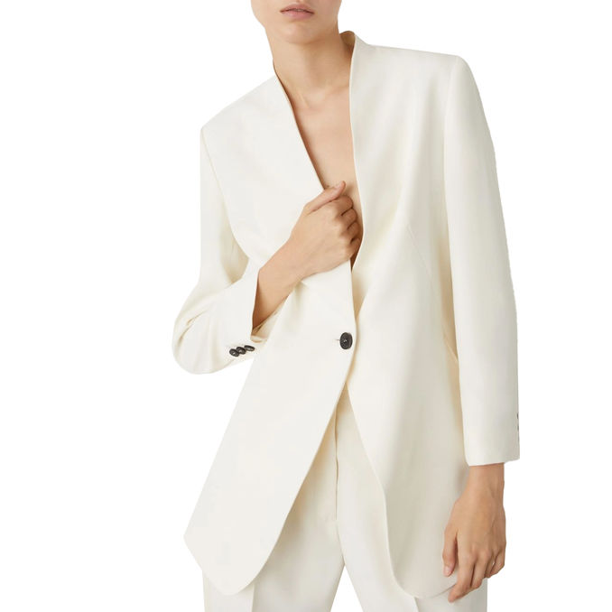 BLAZER MILLA Donna Bianco Lana