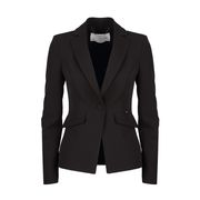 BLAZER MONOBOTTONE CON TASCHE AD ALETTA Donna Nero BLAZER MONOBOTTONE CON TASCHE AD ALETTA Donna Nero