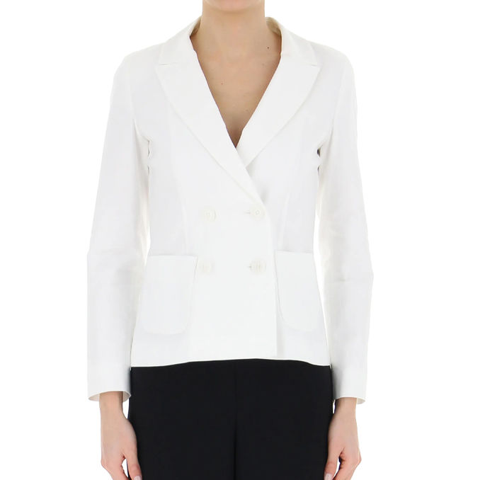 BLAZER PIANTA Donna Unito Bianco