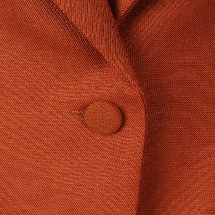 BLAZER SLIM FRESCO DI LANA Donna Tabacco