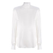 BLUSA BABI SATIN STRETCH Donna Bianco Brillante BLUSA BABI SATIN STRETCH Donna Bianco Brillante