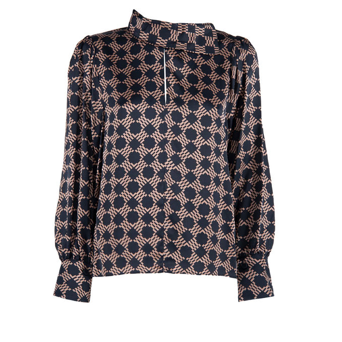 BLUSA FEUDOR Donna Nero Noisette