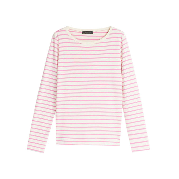 BLUSA FRETTY IN MAGLIA JERSEY Donna Avorio Peonia