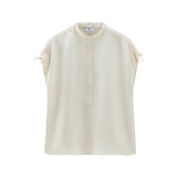 BLUSA IN MISTO LINO Donna Plaster White BLUSA IN MISTO LINO Donna Plaster White