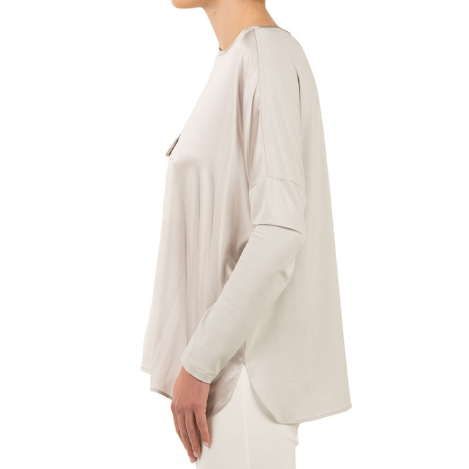 BLUSA IN VISCOSA Donna Light Grey