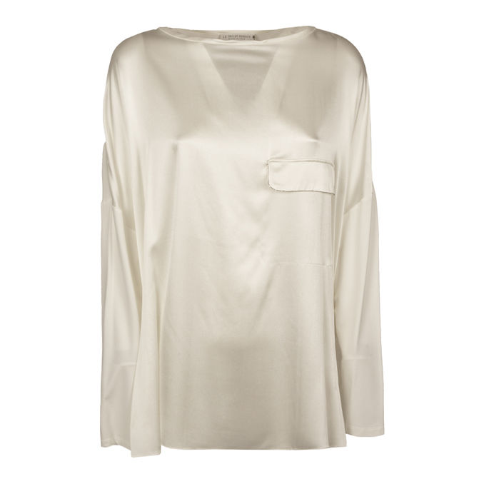 BLUSA IN VISCOSA Donna White + Off White