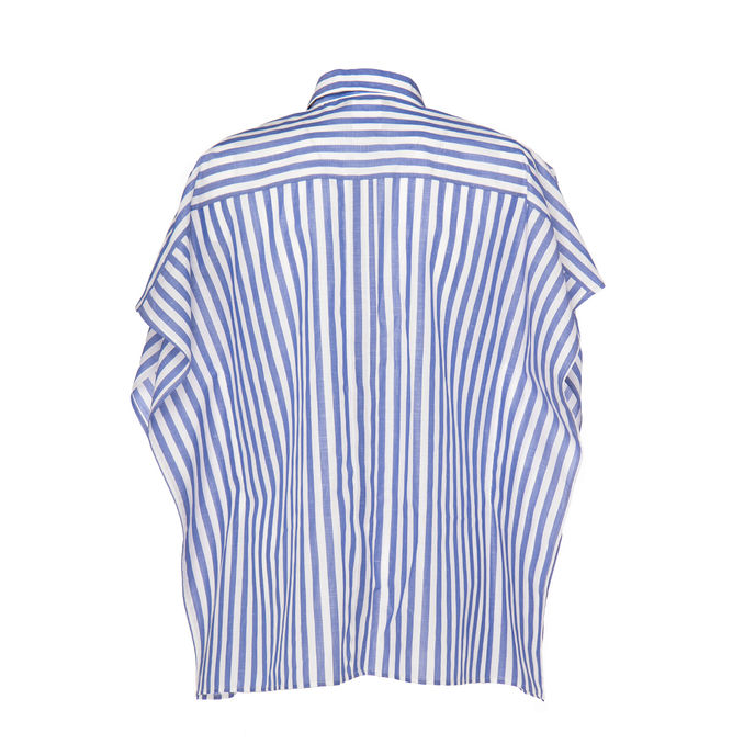 BLUSA KLENIA MANICHE A PIPISTRELLO Donna Bianco Azzurro