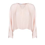 BLUSA PLISSE' CON MANICA LUNGA SCESA Donna Cipria BLUSA PLISSE' CON MANICA LUNGA SCESA Donna Cipria