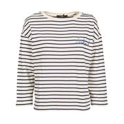 BLUSA VISTOLA IN JERSEY BRETON RIGATO Donna Avorio Blu BLUSA VISTOLA IN JERSEY BRETON RIGATO Donna Avorio Blu