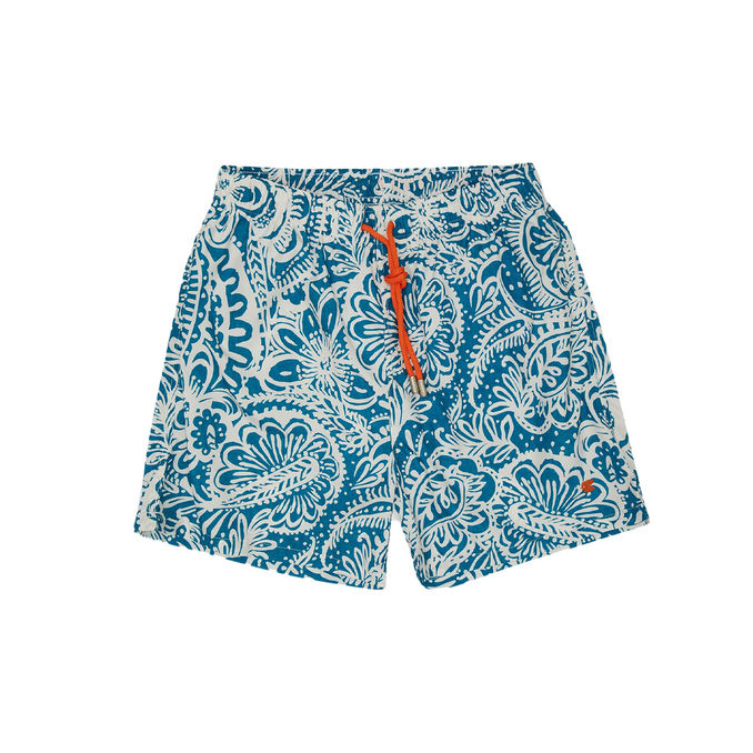 BOARSHORT FIORE PAISLEY Uomo Turchese