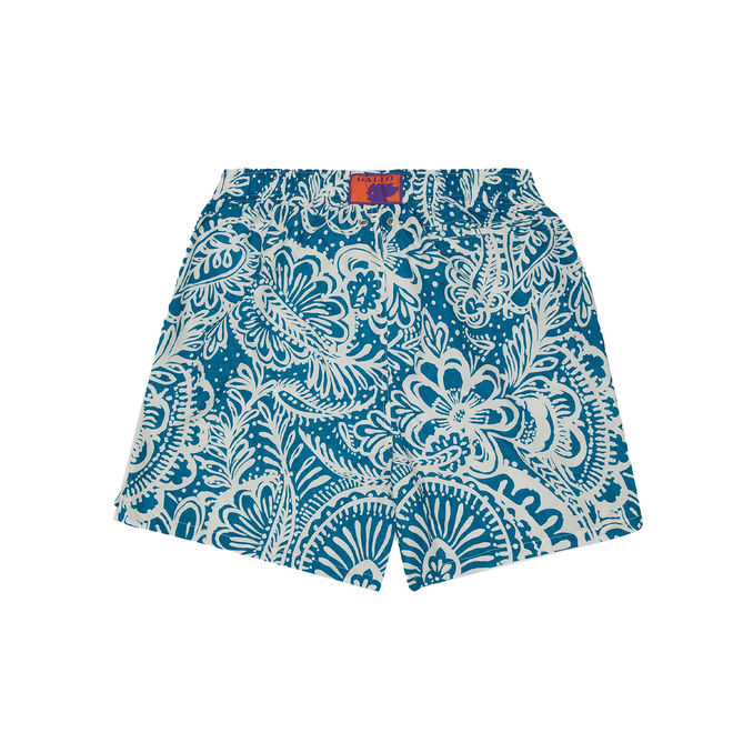 BOARSHORT FIORE PAISLEY Uomo Turchese