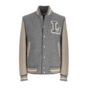 BOMBER COLLEGE IN JERSEY Uomo Grigio/Beige BOMBER COLLEGE IN JERSEY Uomo Grigio/Beige